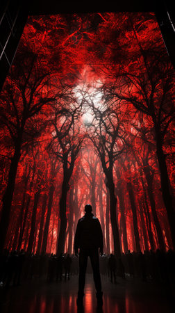 Background wallpaper of creative manipulation of fantasy artworkの素材