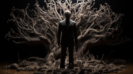 Background wallpaper of creative manipulation of fantasy artworkの素材