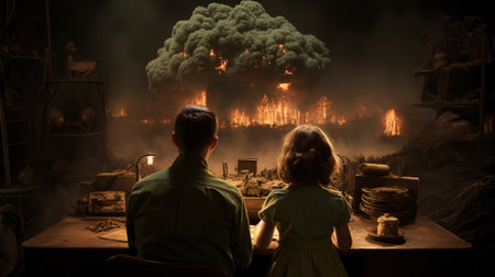 Family enjoying a special moment togetherの素材