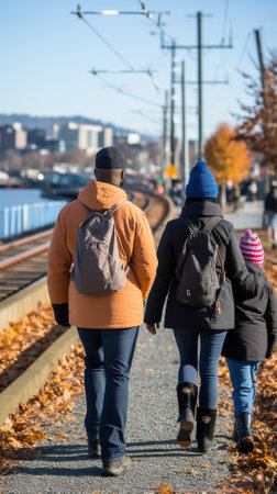 Family enjoying a special moment togetherの素材