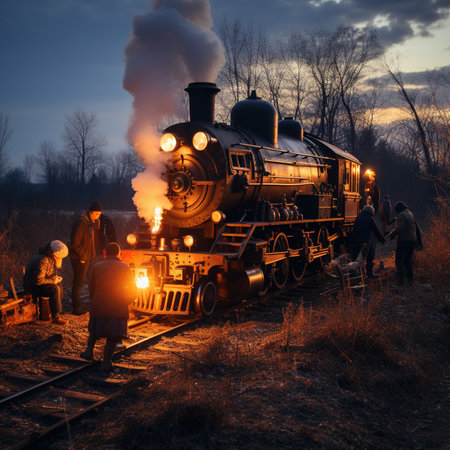 Magical fantasy train to reach destinationの素材