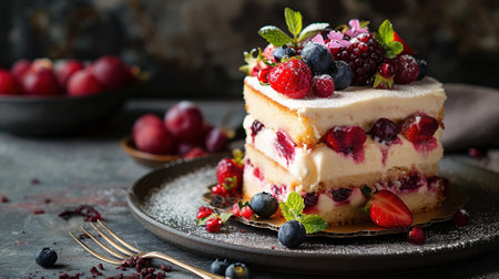 A Close-up Photography of Delicious Pastry Cakeの素材