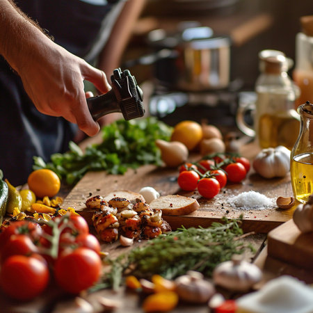 A Close-up Photography of Delicious Food Itemsの素材