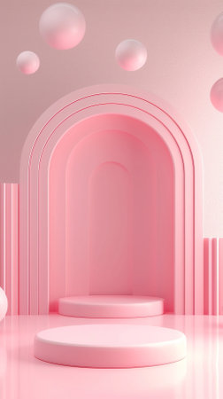 Abstract platform podium for product presentationの素材