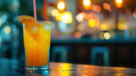 Close-up of Drinks of Glass on the Tableの素材