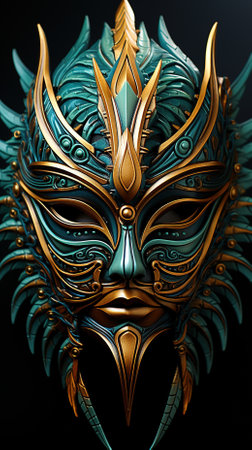 Background Wallpaper of Creative Manipulation Related to Mardi Gras Festivalの素材