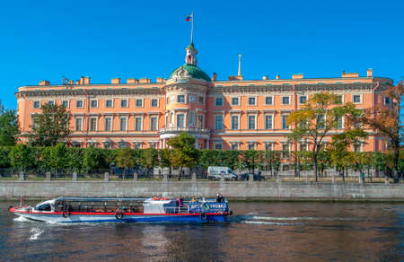 SAINT PETERSBURG, RUSSIA - SEPTEMBER 05, 2021: Mikhailovsky (Engineering) Castle on Fontanka. Saint Petersburg, Russiaのeditorial素材