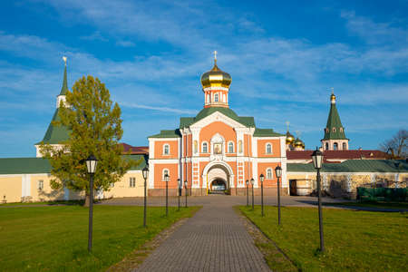 The ancient church of Philip, Metropolitan of Moscow. Valdai Iversky Svyatoozersky Monastery....