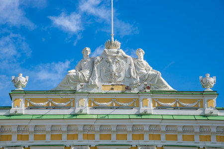 TVER, RUSSIA - JULY 15, 2022: Fragment of the ancient Imperial Travel Palace. Tver, Russiaのeditorial素材
