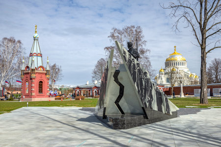 KRONSTADT, RUSSIA - MAY 01, 2022: On the territory of Patriot Park. Kronstadt, Russiaのeditorial素材