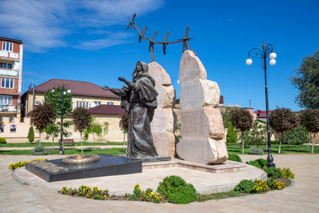DERBENT, RUSSIA - SEPTEMBER 27, 2021: Monument to the "Grieving Mother". Derbent, Dagestanのeditorial素材