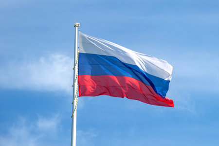 Flag of the Russian Federationの写真素材