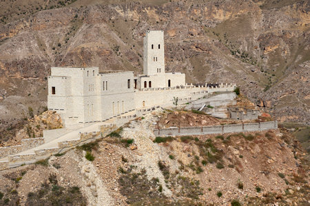 AKHULGO, RUSSIA - SEPTEMBER 25, 2021: Memorial and historical complex "Akhulgo". Republic of Dagestanのeditorial素材