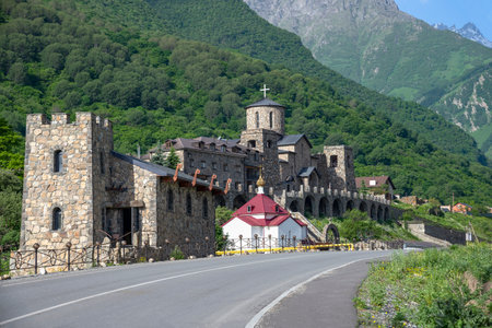 Alan Assumption Monastery. Upper Fiagdon. North Ossetia-Alania, Russia