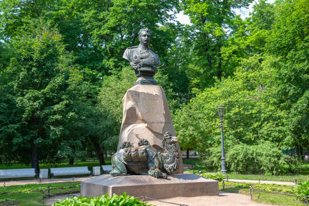 ST. PETERSBURG, RUSSIA - JUNE 02, 2024: Monument to NM Przhevalsky. Saint-Petersburgのeditorial素材