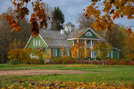 PETROVSKOYE, RUSSIA - NOVEMBER 18, 2024: Petrovskoye Estate, Pushkinskiye Gory. Pskov Regionのeditorial素材