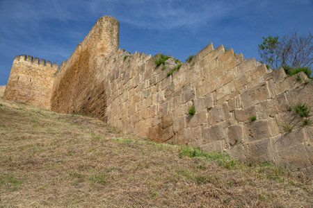 A walk along the walls of the ancient Naryn-Kala fortress. Derbent, Dagestanの写真素材