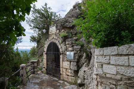 PYATIGORSK, RUSSIA - Lermontov Grotto. Pyatigorsk, Stavropol Territory. Caucasian mineral watersの写真素材