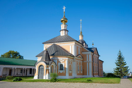 The ancient Church of St. Nicholas the Wonderworker (Kresto-Nikolskaya) near the shopping malls....