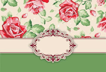 Vector floral backgroundのイラスト素材