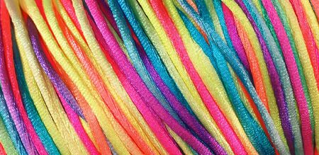 Background pattern multi-colored cord diagonally