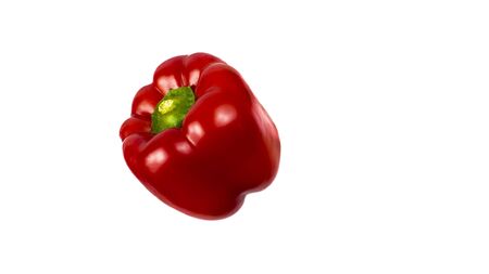 Sweet pepper on a white backgroundの写真素材