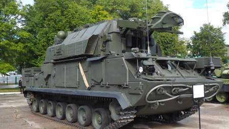TOR-M2 anti-aircraft missile system at the exhibition