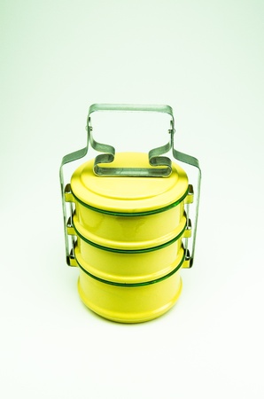 Tiffin is a container for a food  It is used in Thailand for a long time の写真素材