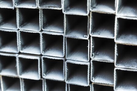 Steel Square Tube Prepare For Constructionの写真素材