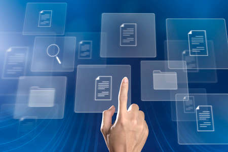 hand touch Document Management System (DMS) Online Document Database and automated processes to...