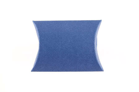 Blank blue box isolatedの写真素材