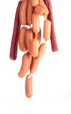 fresh sausagesの写真素材