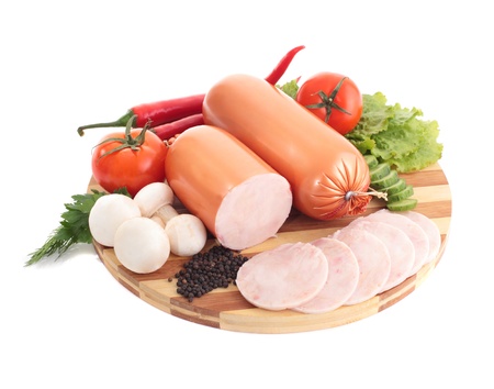 sausage with delicios compositionの写真素材