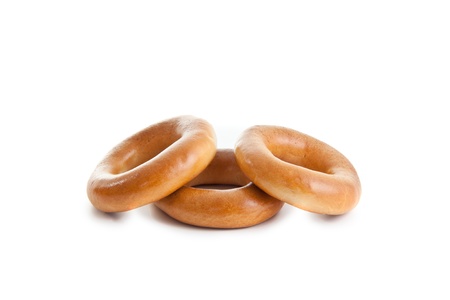 three bagels compositionの写真素材