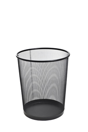 Trash can isolated on white background の写真素材