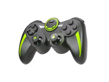 Game pad on white backgroundの写真素材