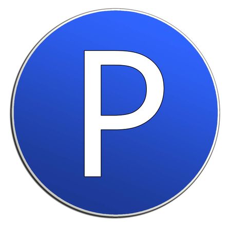 Illustration of cars parking signの写真素材