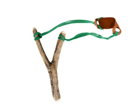 slingshot on whiteの写真素材