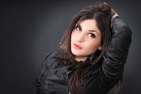 Sexy young girl posingの写真素材