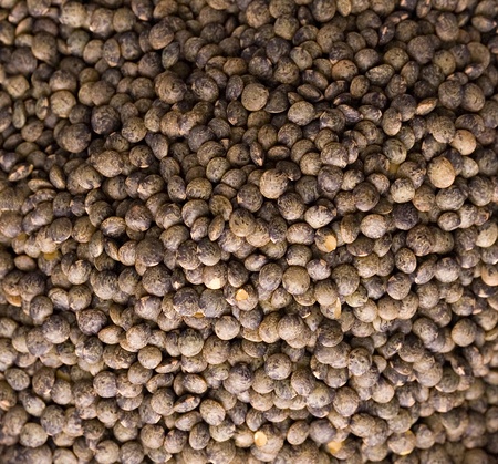 black papper seeds close up , backgroundの写真素材