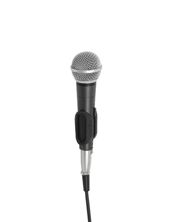 microphone on a white backgroundの写真素材