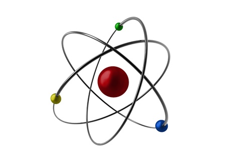 illustrated of an atom