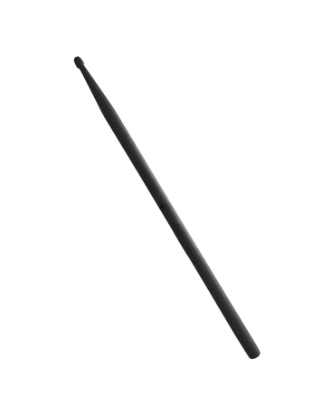 Black drumstick isolated on whiteの写真素材