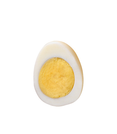 Half of a hard-boiled eggの写真素材