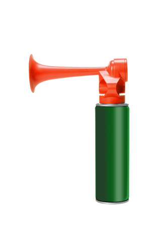 horn isolated on whiteの写真素材