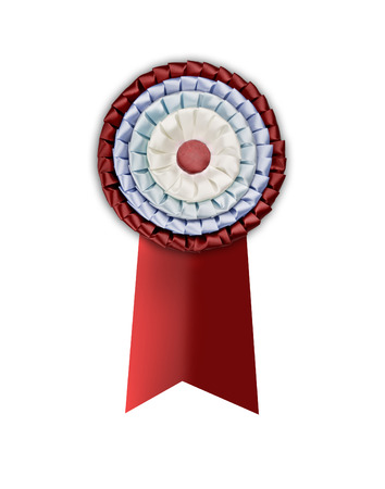Blank award isolated on a white background
