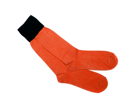 orange socksの写真素材