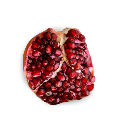 Red pomegranate. Isolated on white backgroundの写真素材