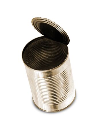 Open Tin Canの写真素材
