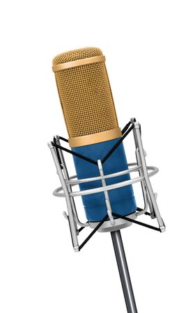 Professional Vintage microphone isolatedの写真素材